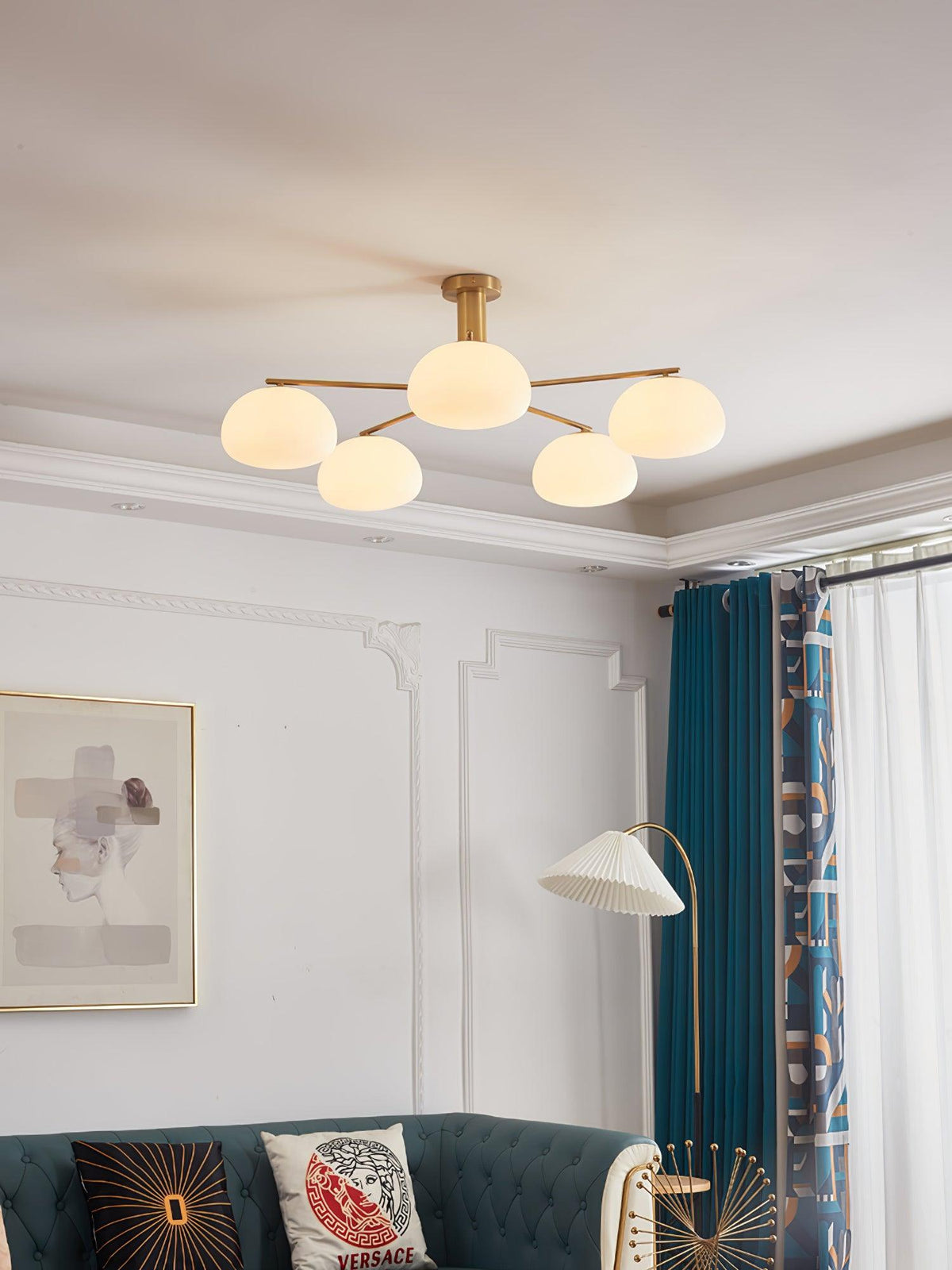Celeneon lampadario in vetro lusso