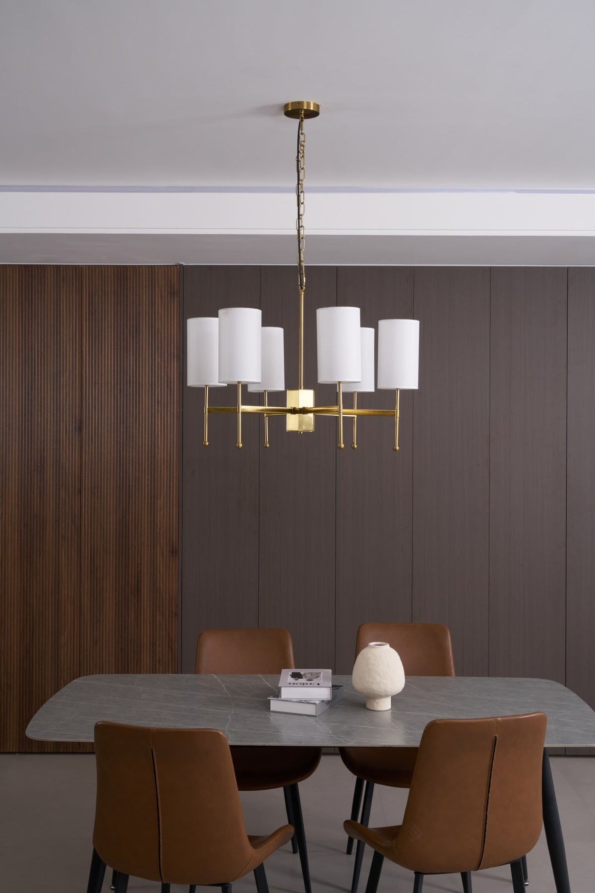 Ulcarisra lampadario in ottone e tessuto vintage Tradizionale