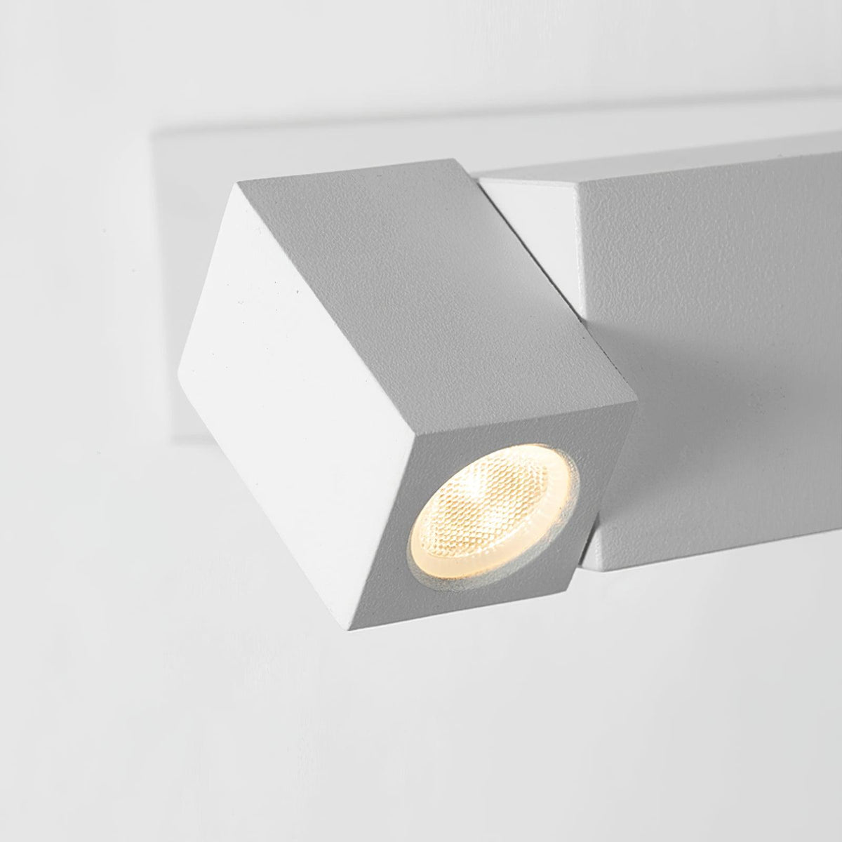 LED lampada da parete Corpo in Leghe di Alluminio nero Opaco Nickel minimalista in nichel