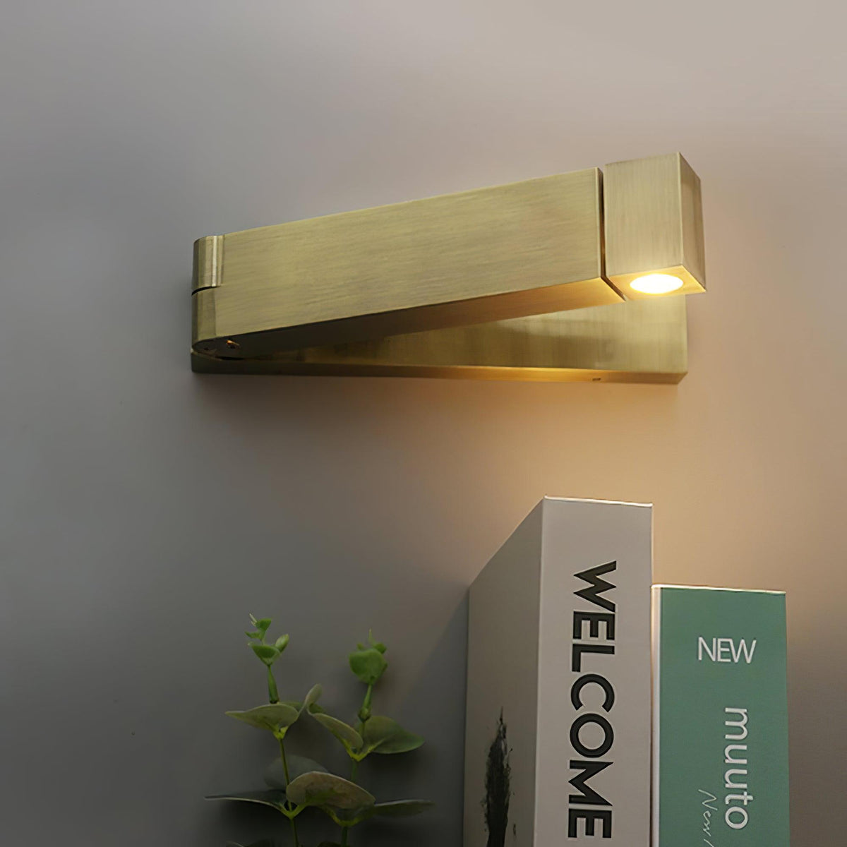 LED lampada da parete Corpo in Leghe di Alluminio nero Opaco Nickel minimalista in nichel