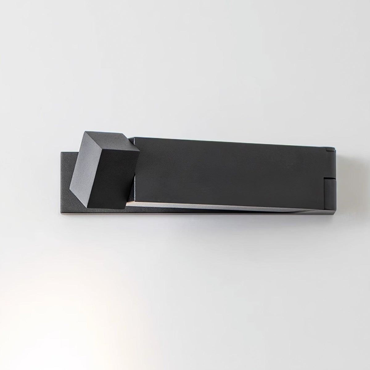 LED lampada da parete Corpo in Leghe di Alluminio nero Opaco Nickel minimalista in nichel