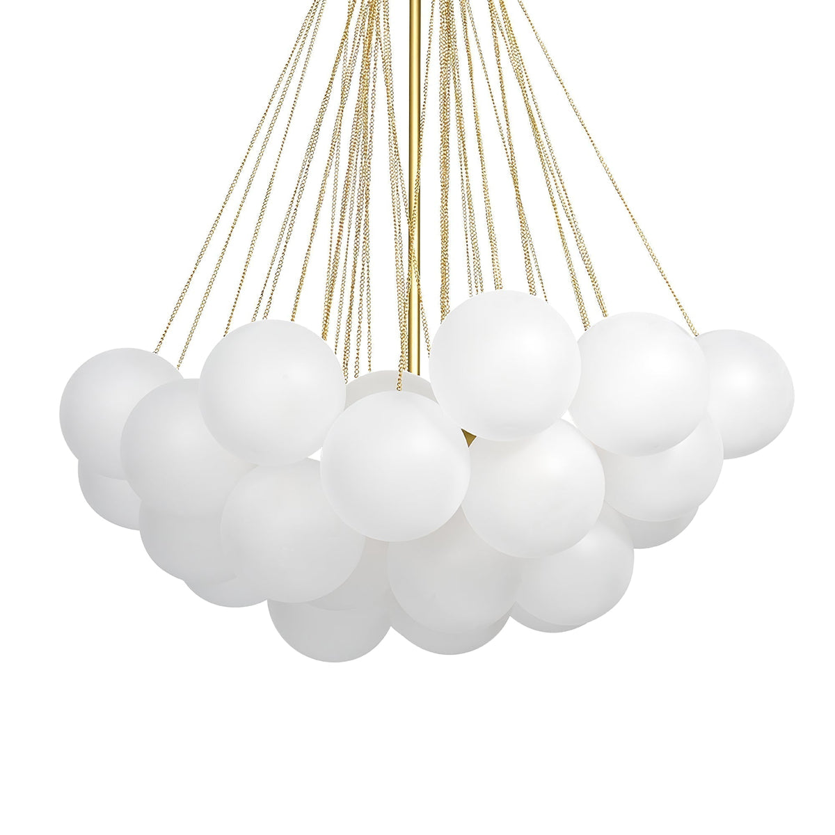 Lustra Lux Lampadario con Bolle in Vetro Satinato - Relic Pieces