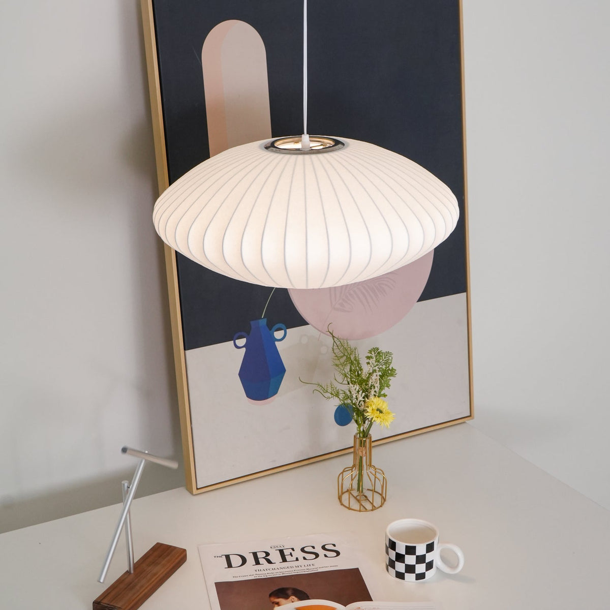 Elaeniella lampada a sospensione Bubble Geometric a globo