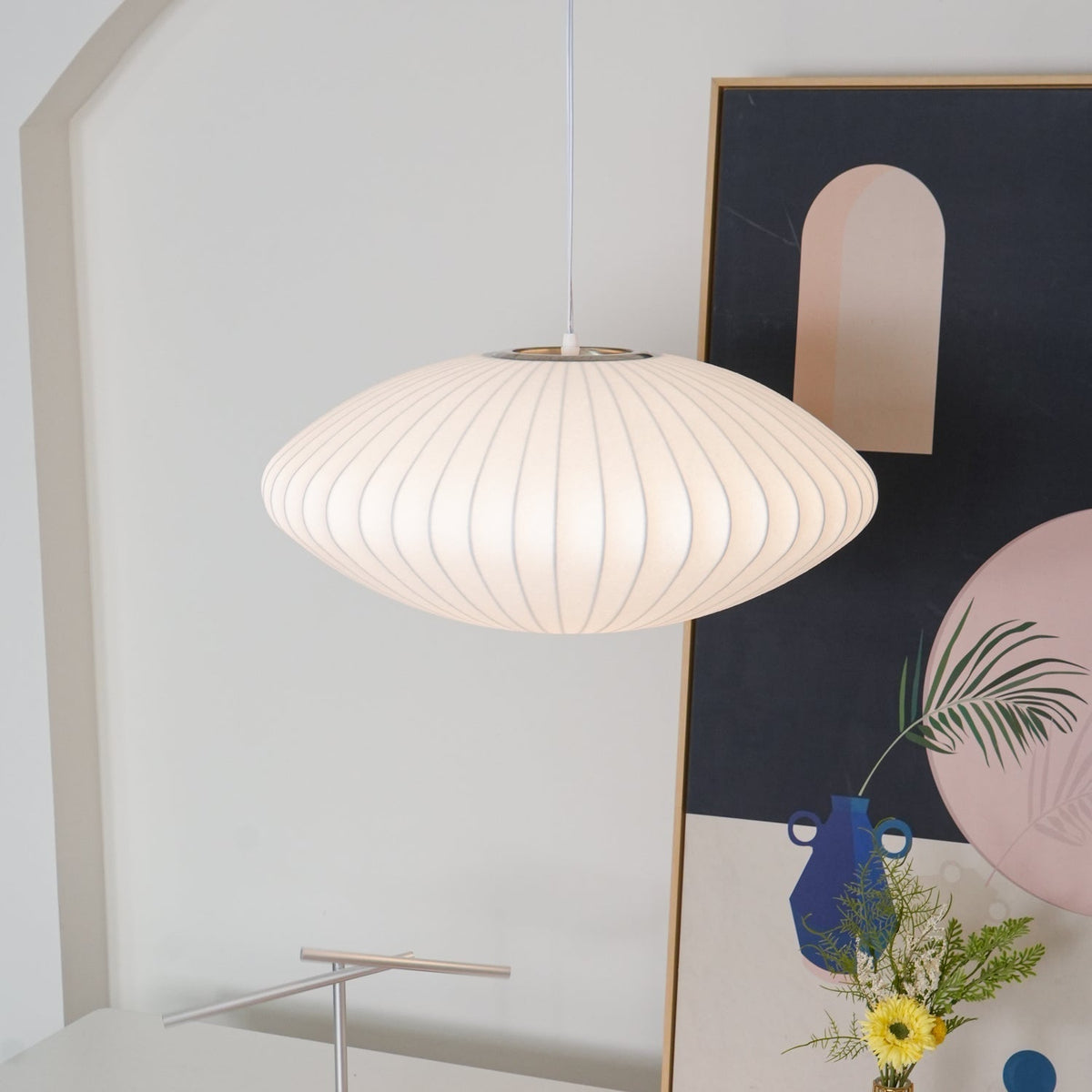 Elaeniella lampada a sospensione Bubble Geometric a globo