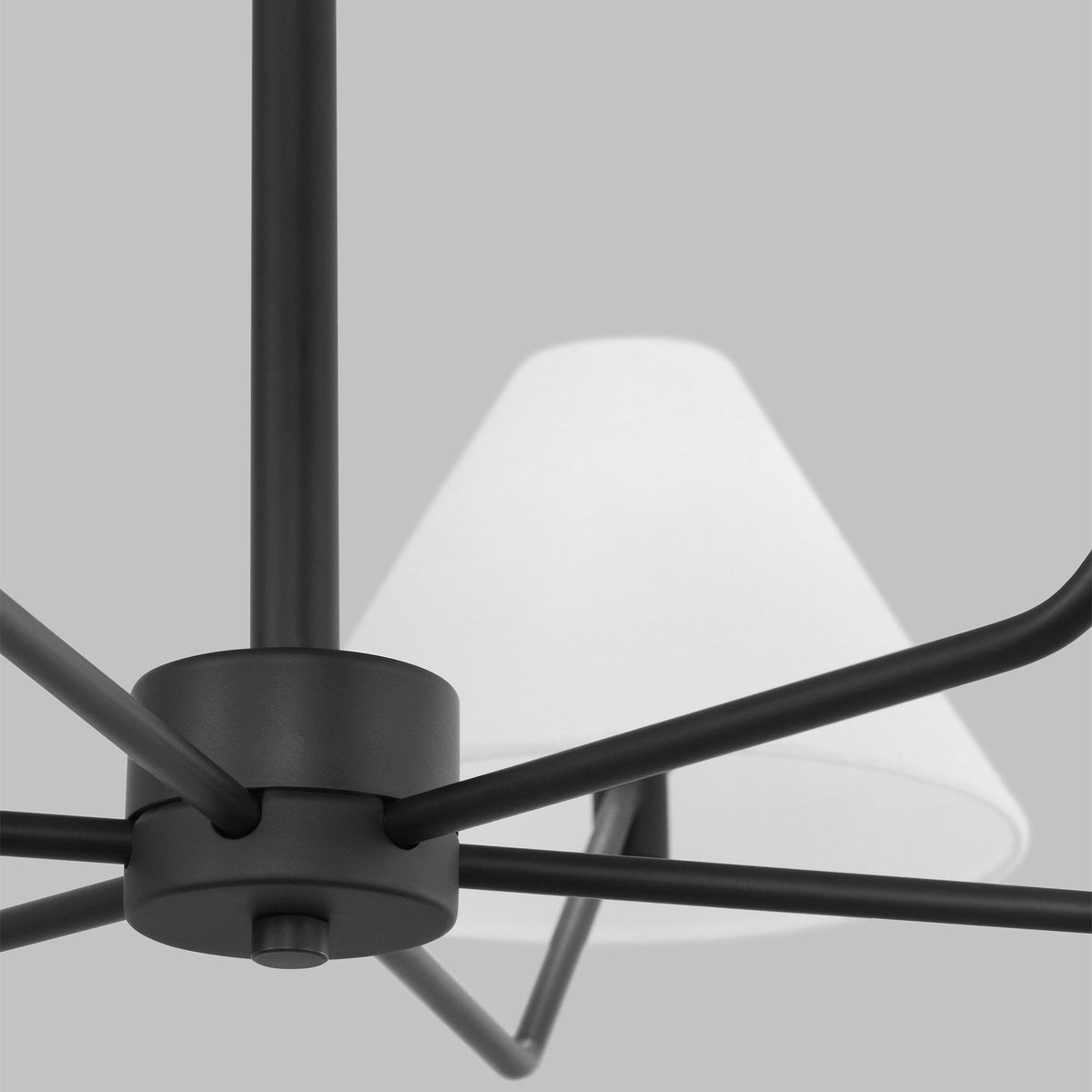 Kevenor lampadario ottone Paralumi in tessuto a Cono moderni