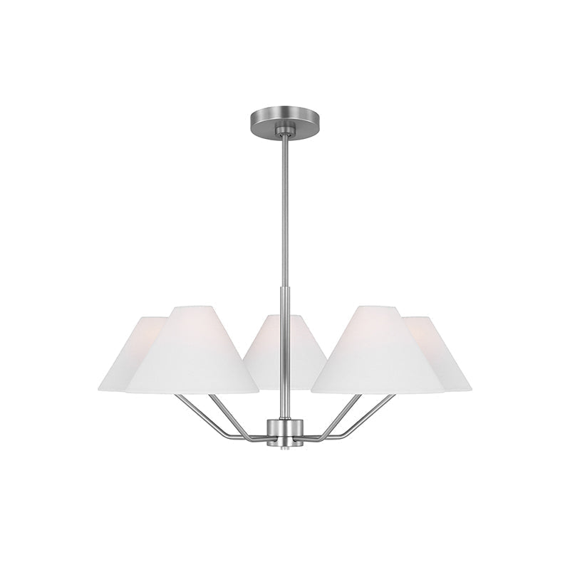 Kevenor lampadario ottone Paralumi in tessuto a Cono moderni