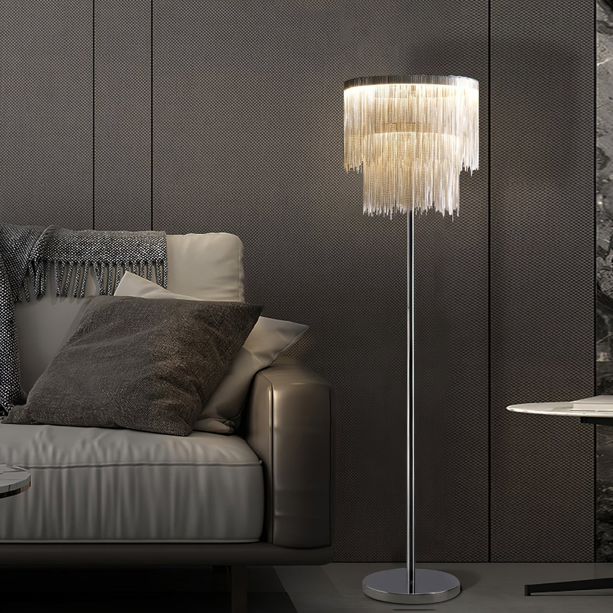 Fringe lampada da terra Catena Tasselli