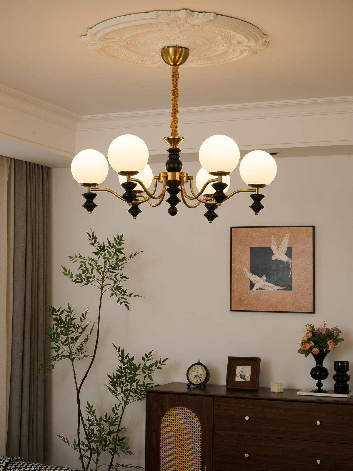 Ordore lampadario in legno Eleganza Tradizionale vintage