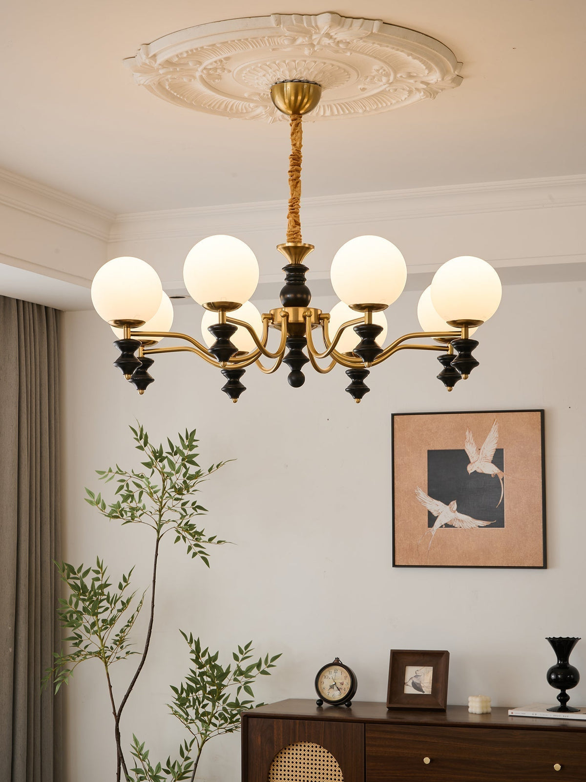 Ordore lampadario in legno Eleganza Tradizionale vintage