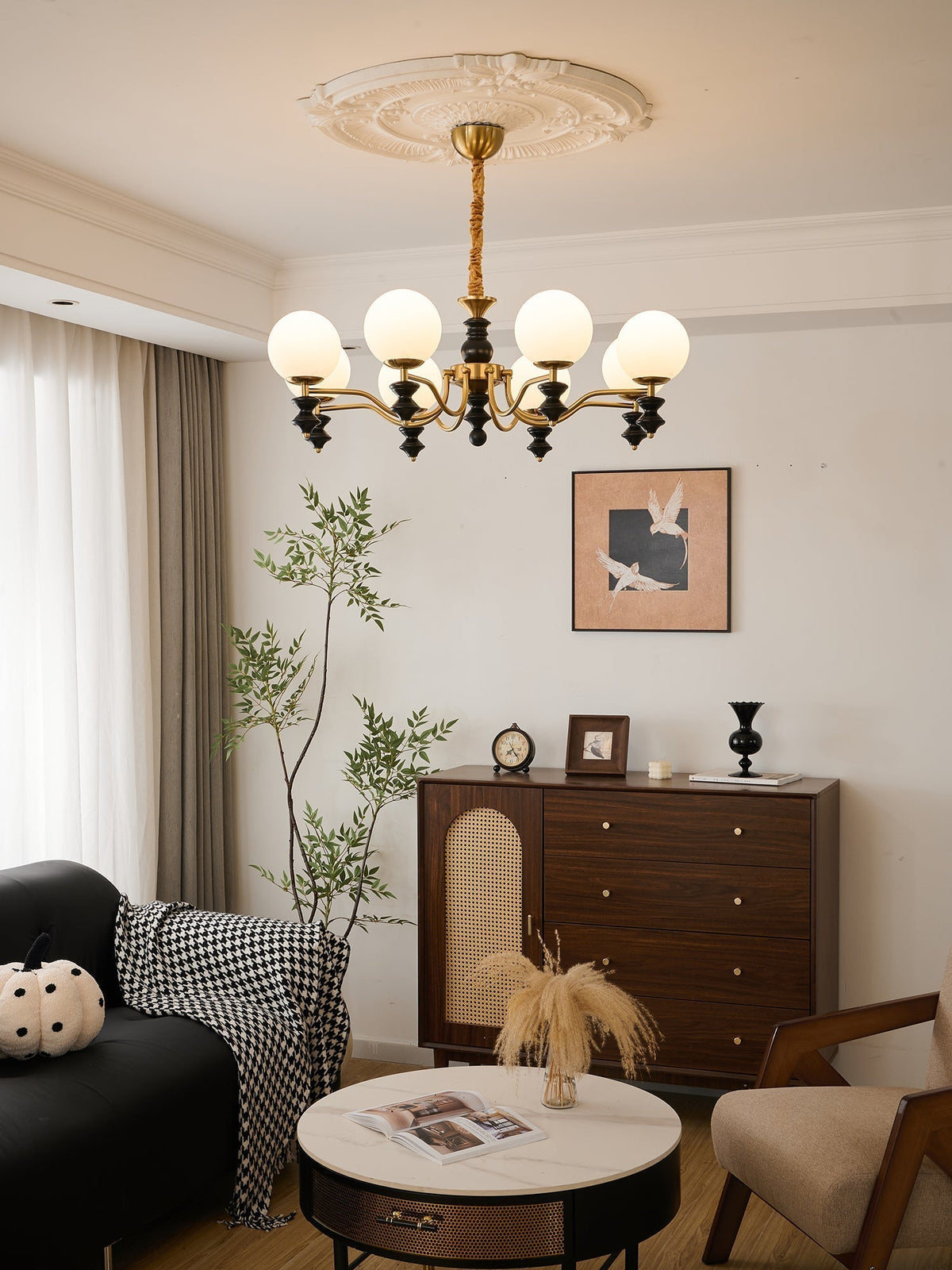 Ordore lampadario in legno Eleganza Tradizionale vintage