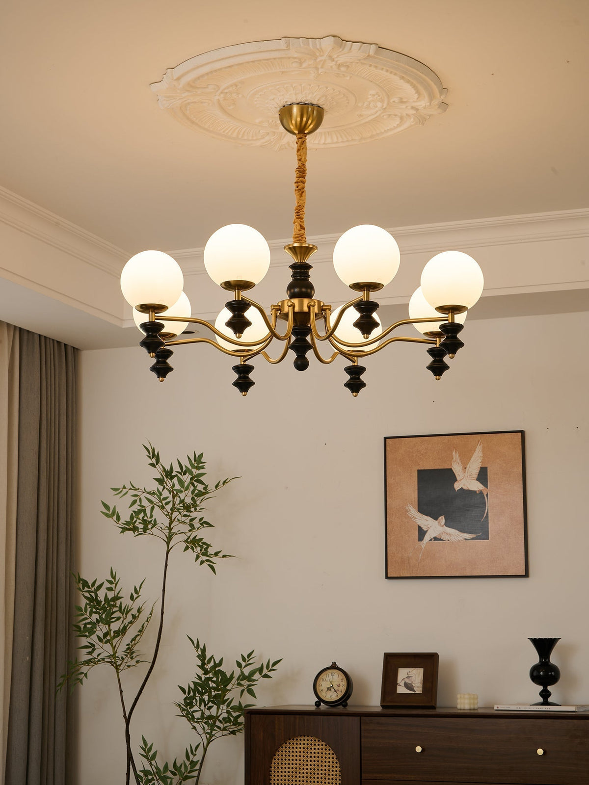Ordore lampadario in legno Eleganza Tradizionale vintage