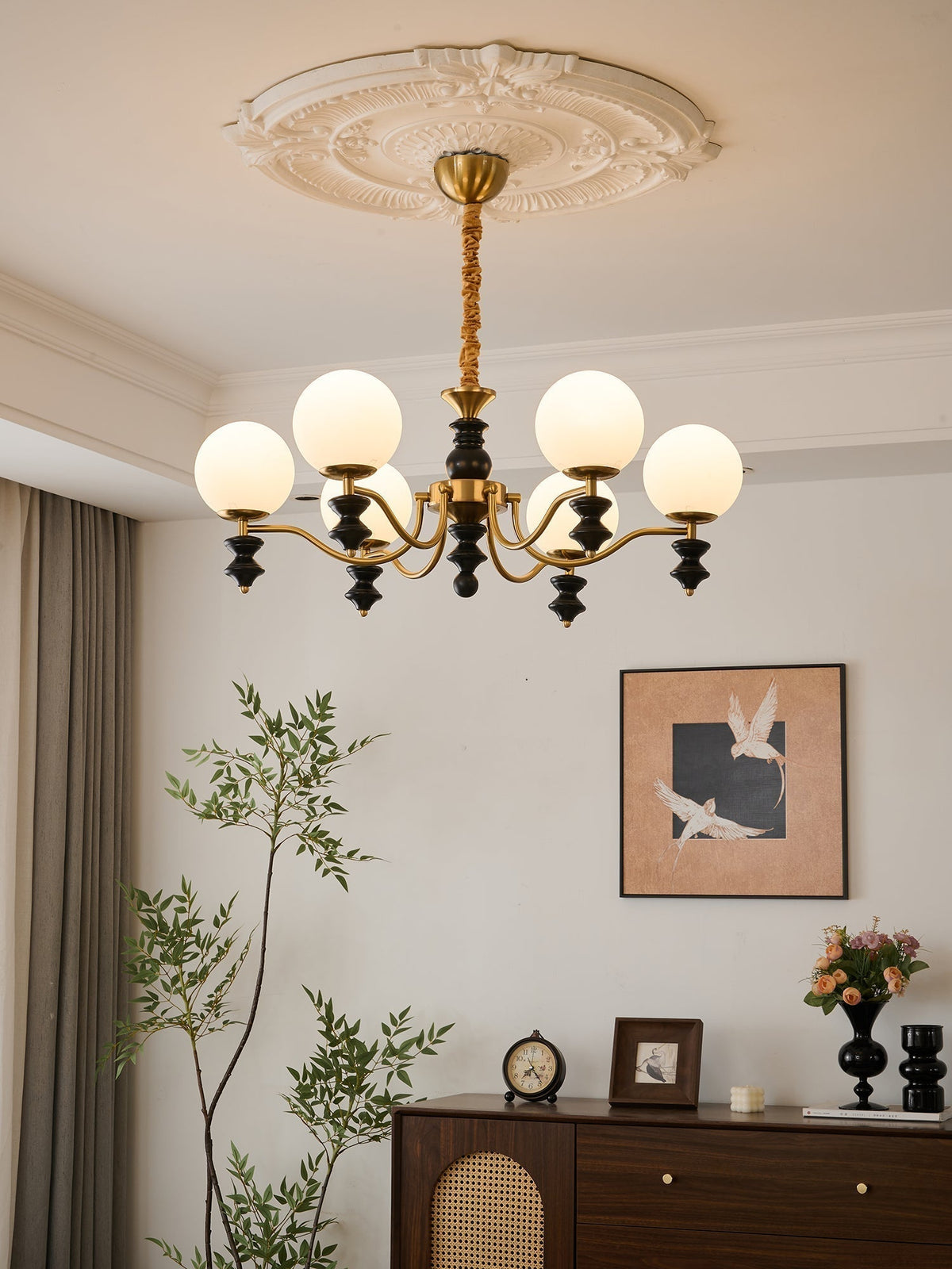 Ordore lampadario in legno Eleganza Tradizionale vintage