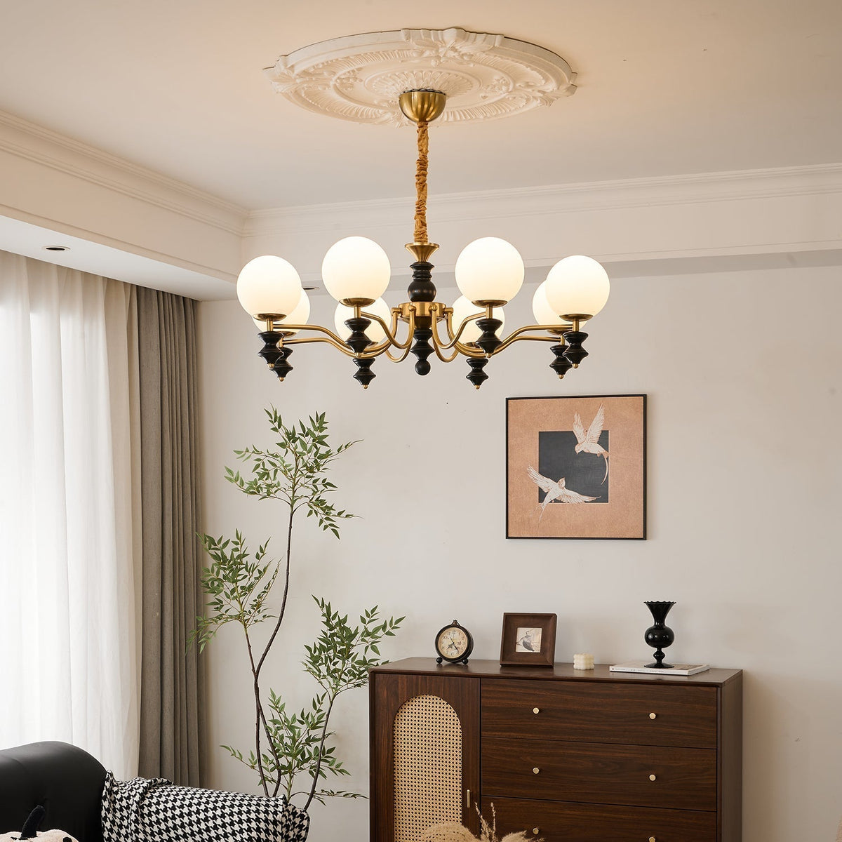 Ordore lampadario in legno Eleganza Tradizionale vintage