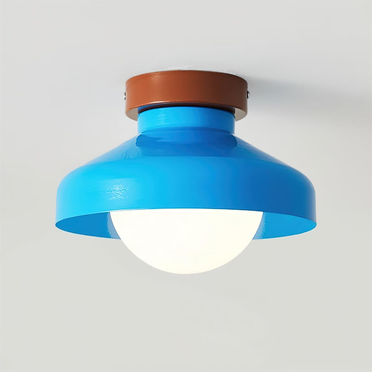 Valaneria lampada da soffitto plafoniera in metallo Blu