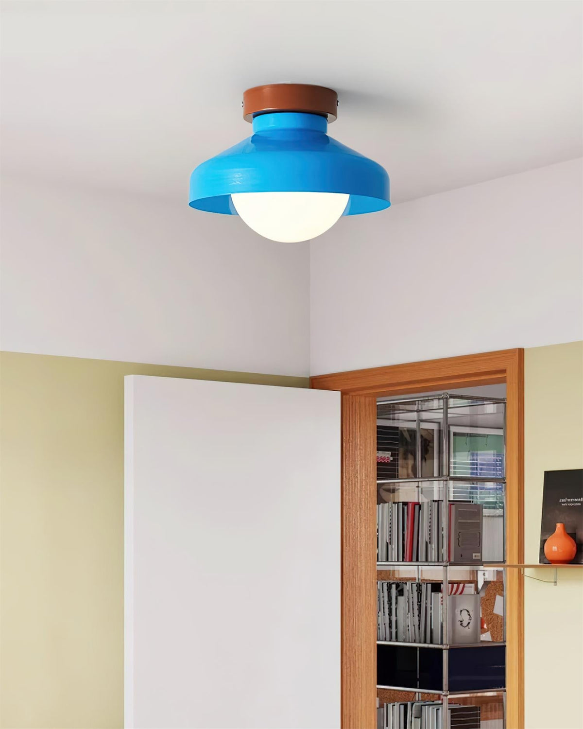 Valaneria lampada da soffitto plafoniera in metallo Blu