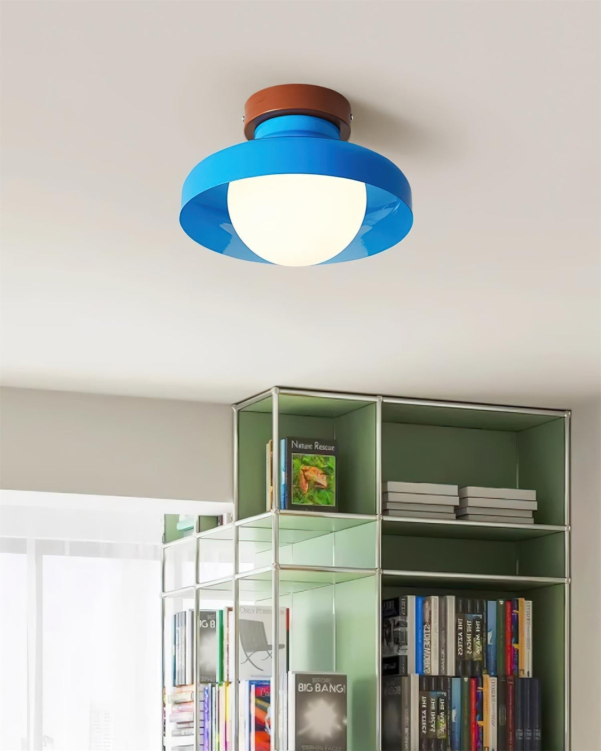 Valaneria lampada da soffitto plafoniera in metallo Blu
