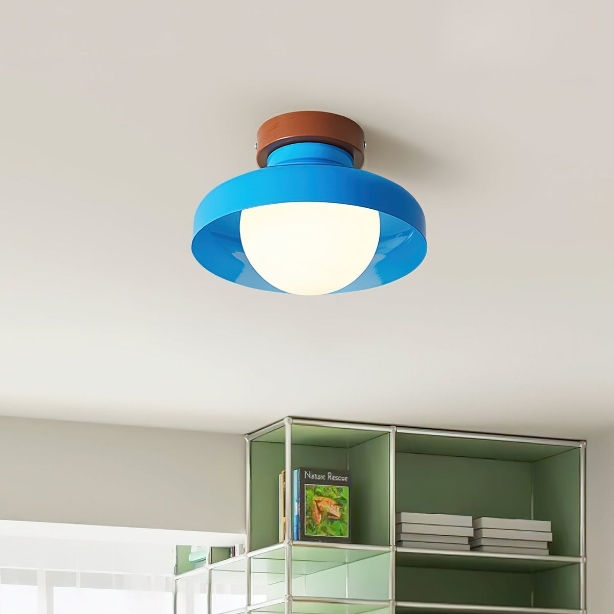 Valaneria lampada da soffitto plafoniera in metallo Blu
