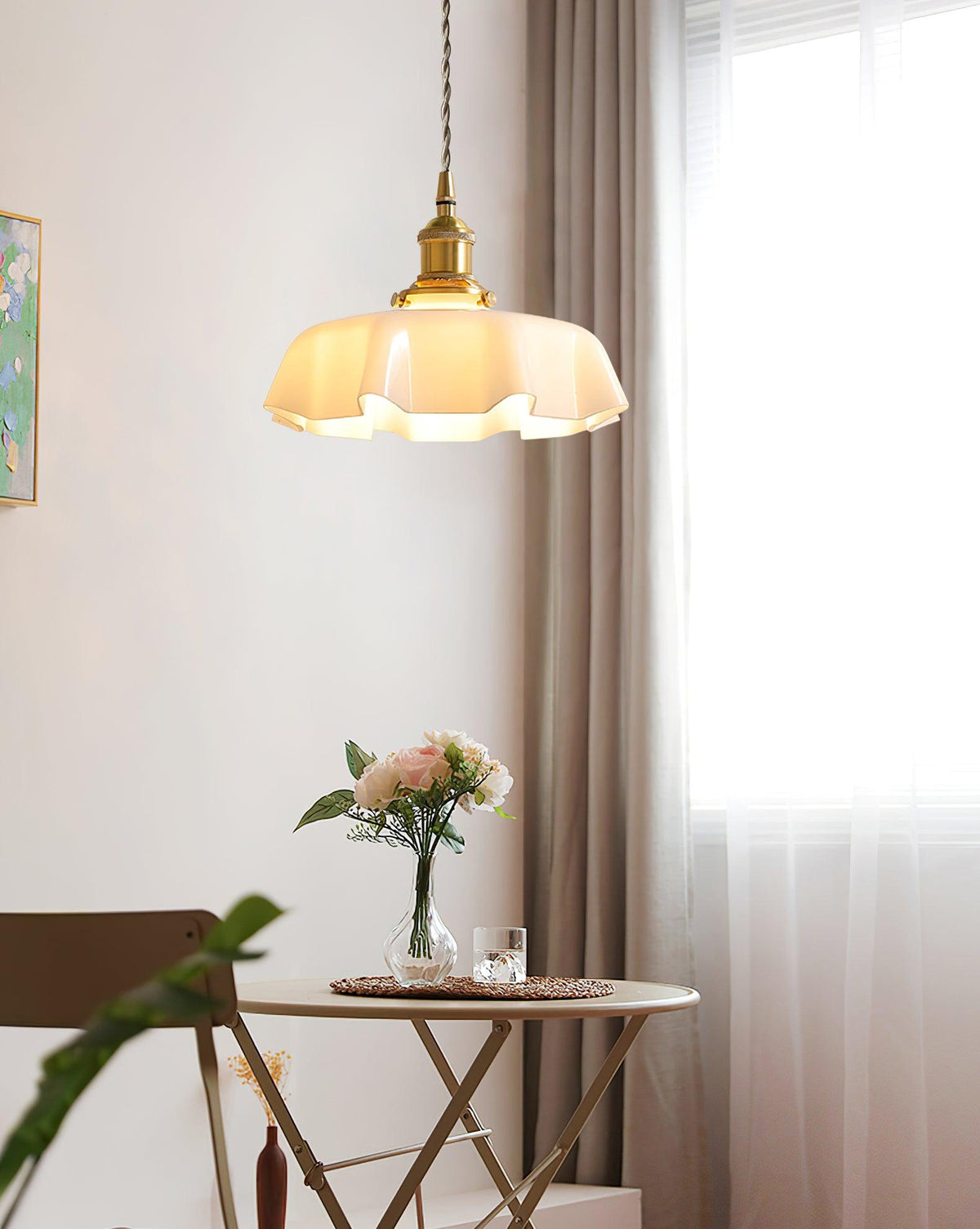Liorivora lampada a sospensione fiore Francese per sala da pranzo