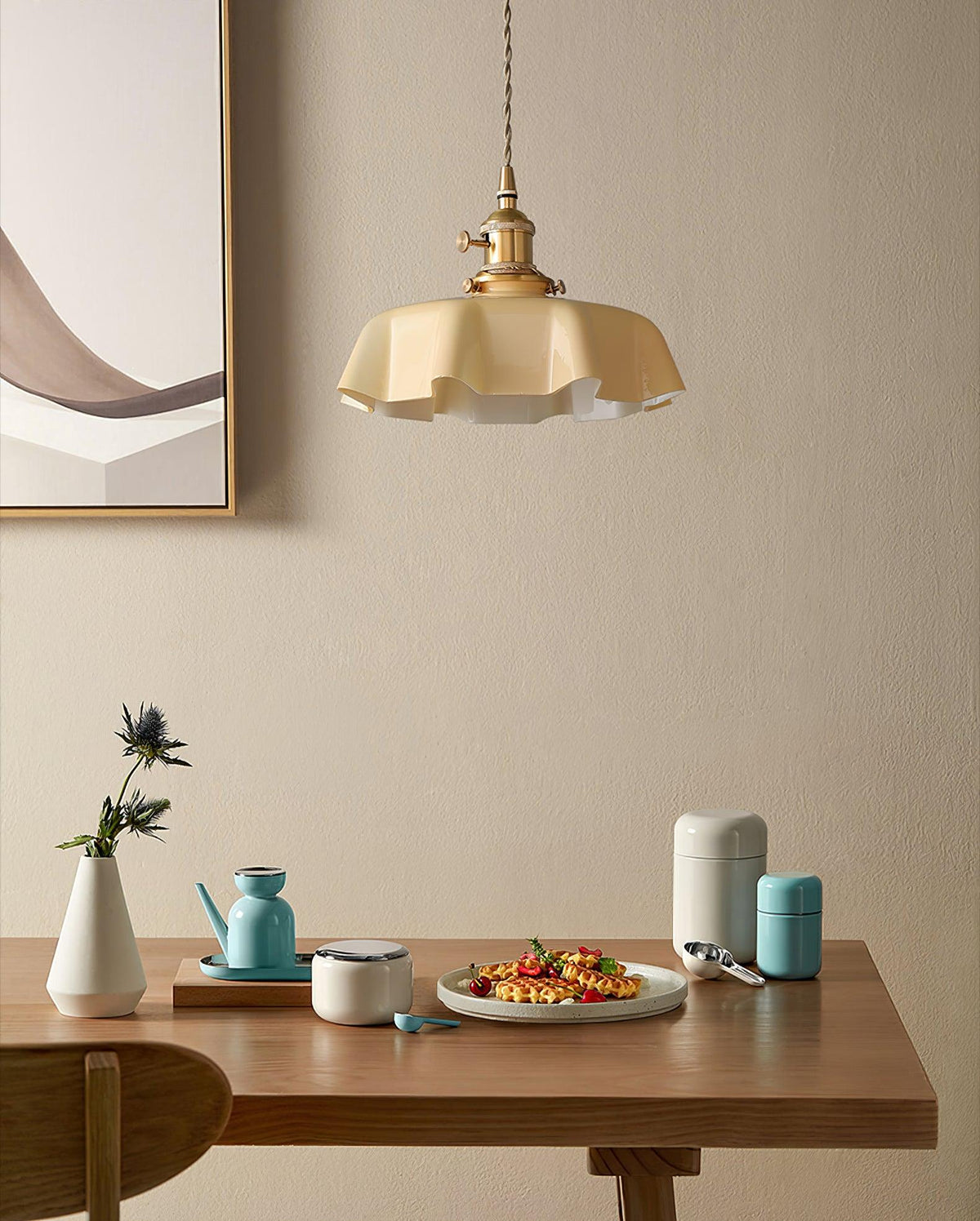 Liorivora lampada a sospensione fiore Francese per sala da pranzo