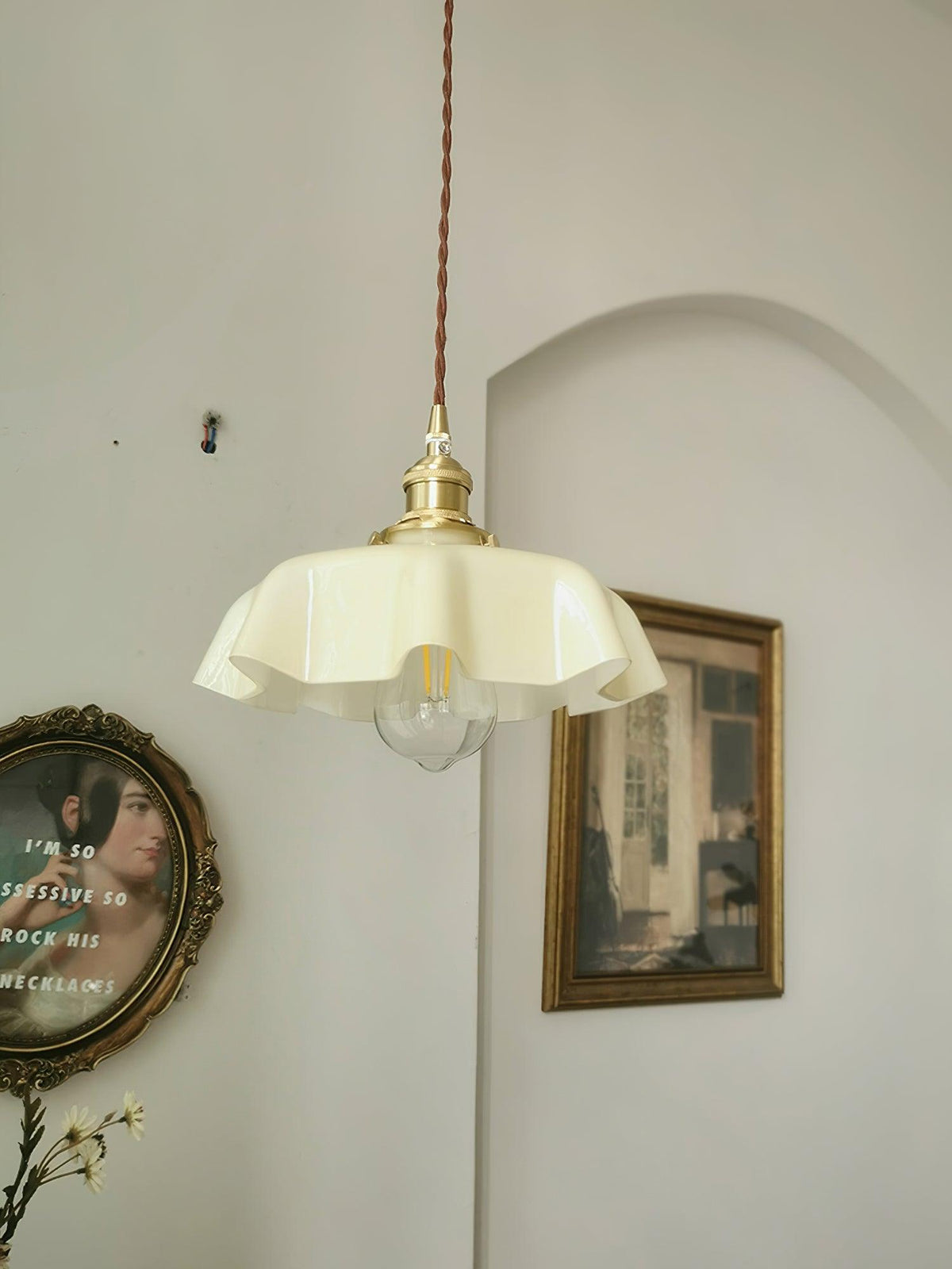 Liorivora lampada a sospensione fiore Francese per sala da pranzo