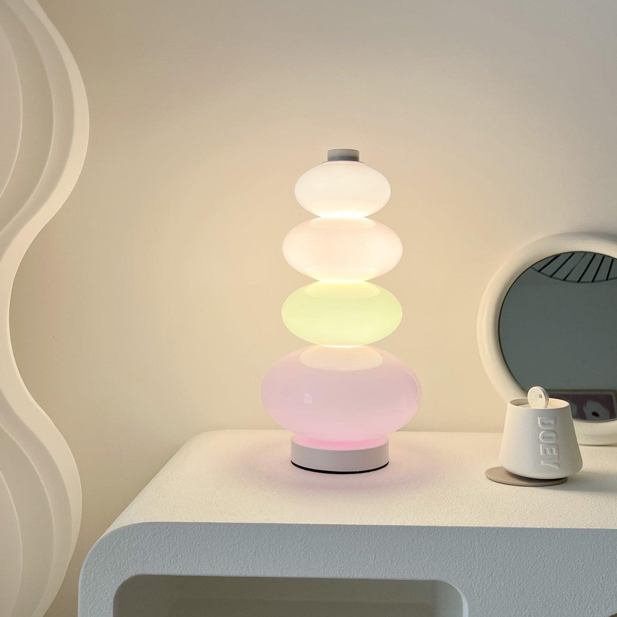 Nimbx lampada da tavolo in marmo artistico