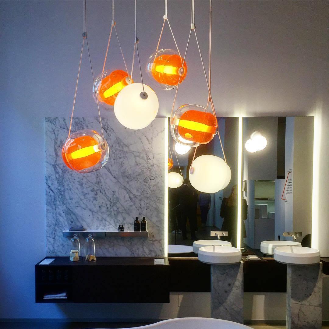 Ovexa lampada a sospensione contemporanea in vetro