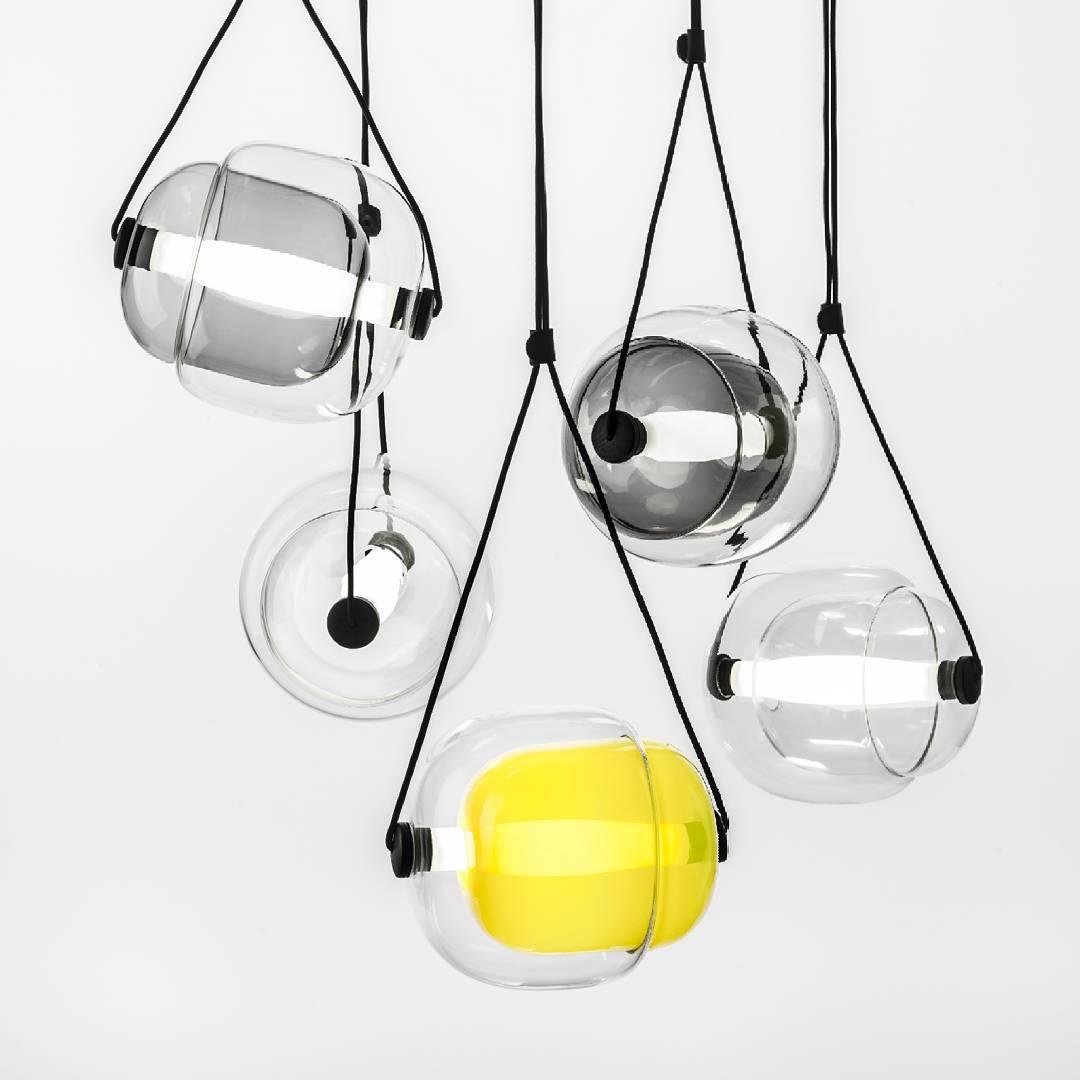 Ovexa lampada a sospensione contemporanea in vetro