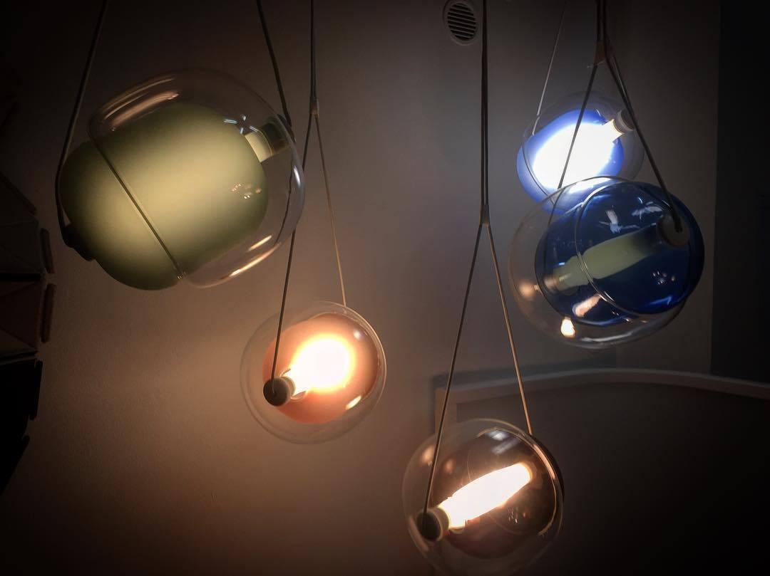 Ovexa lampada a sospensione contemporanea in vetro