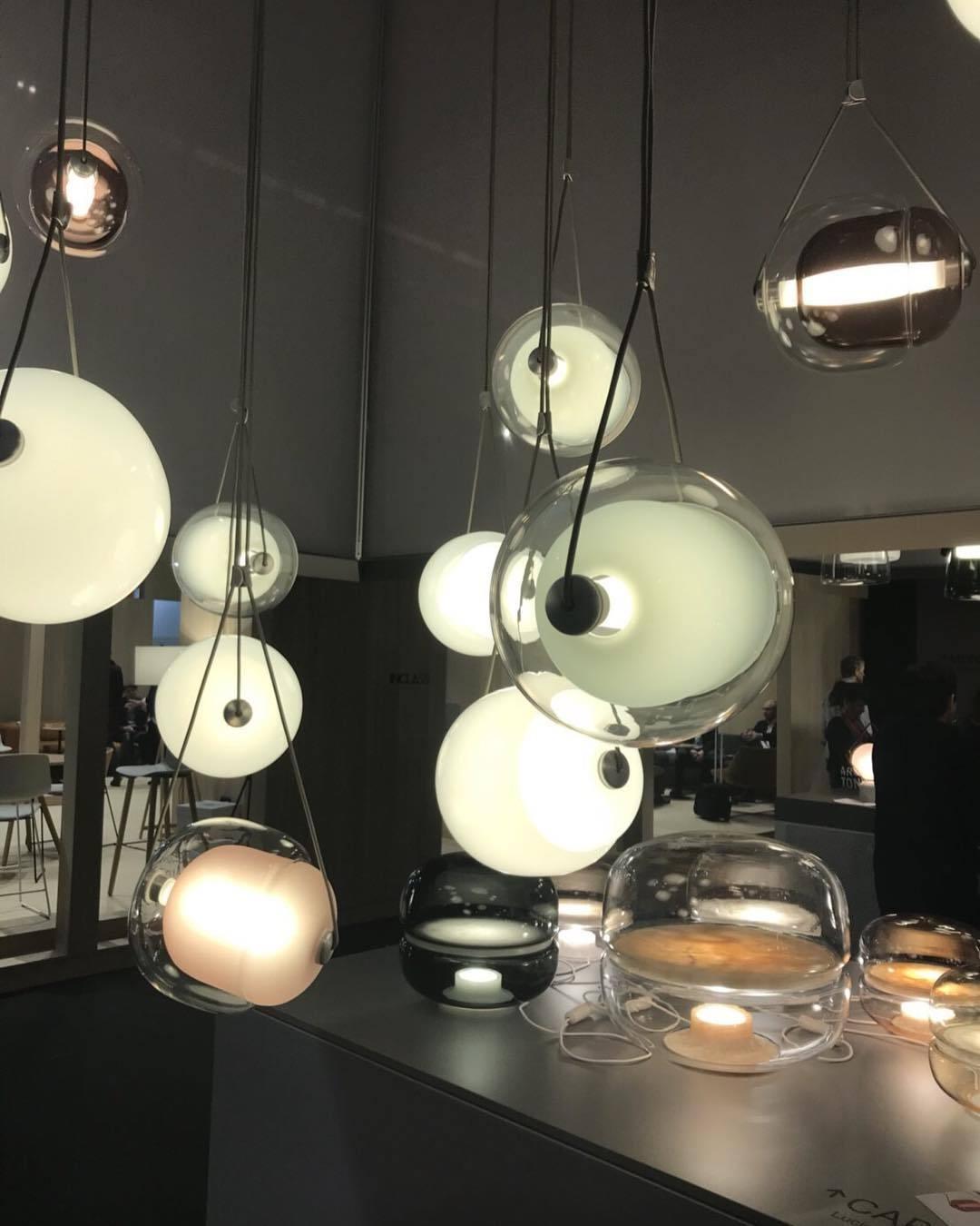 Ovexa lampada a sospensione contemporanea in vetro