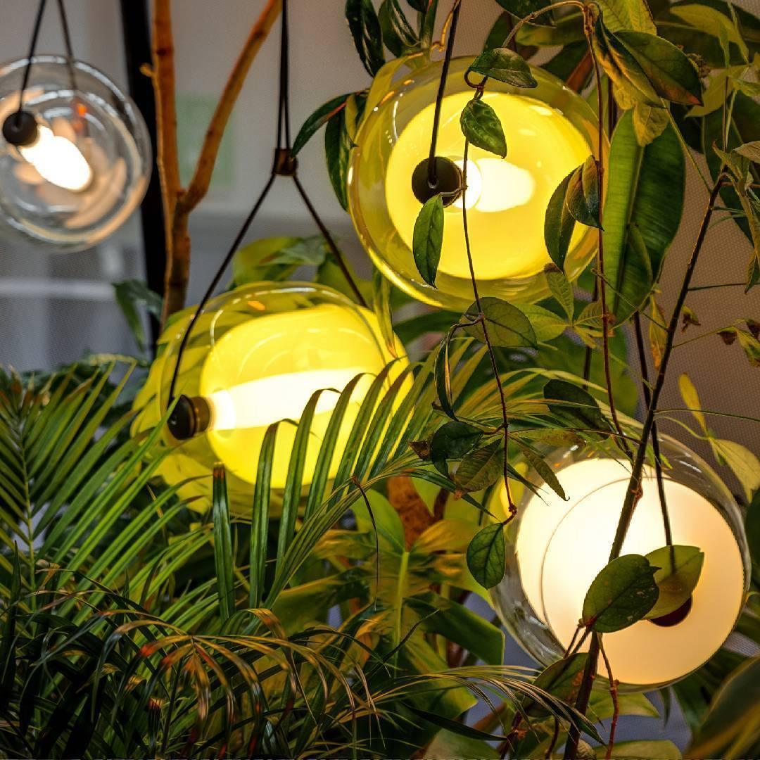 Ovexa lampada a sospensione contemporanea in vetro