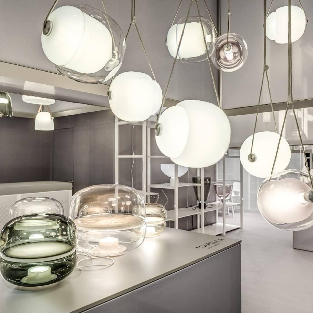 Ovexa lampada a sospensione contemporanea in vetro