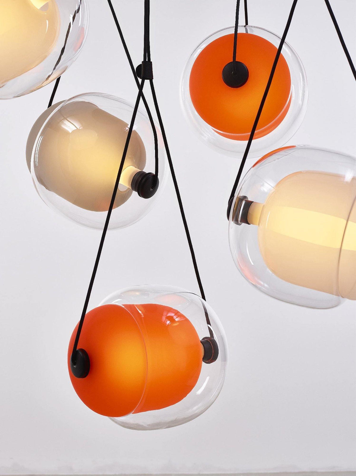 Ovexa lampada a sospensione contemporanea in vetro