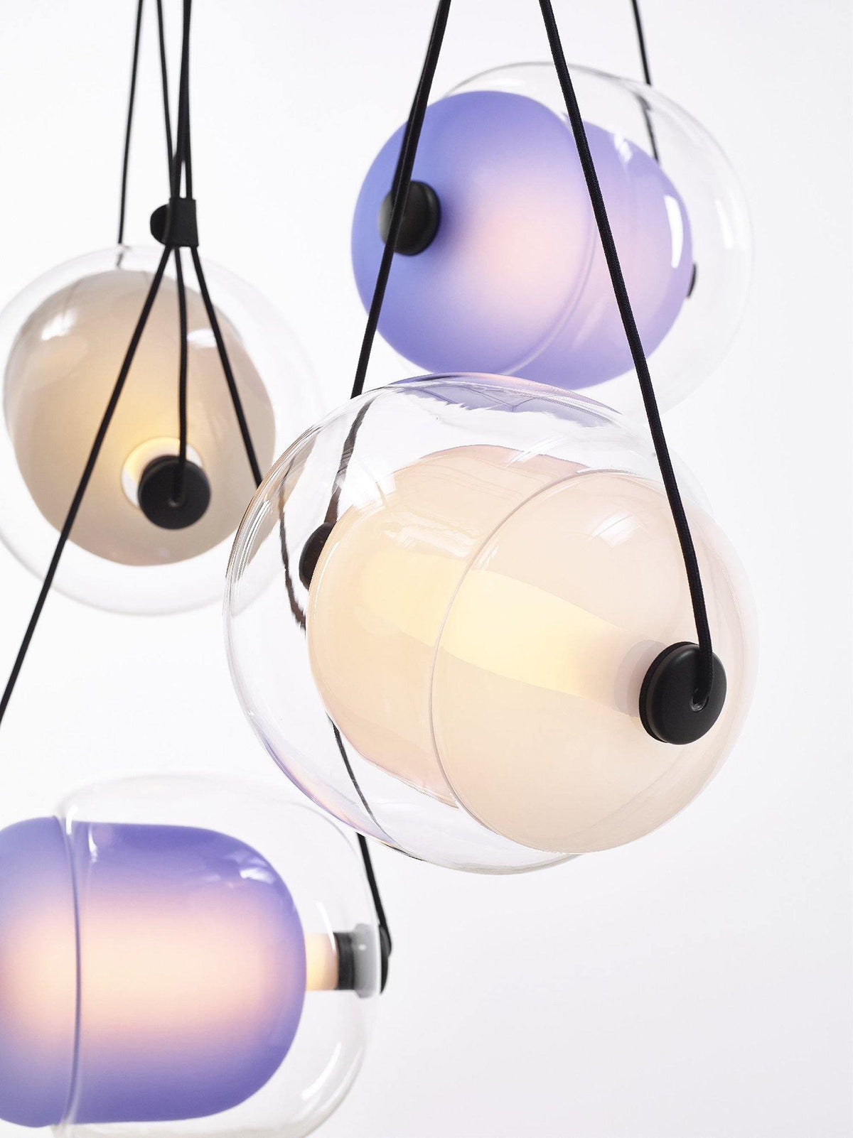 Ovexa lampada a sospensione contemporanea in vetro
