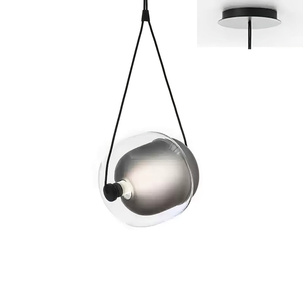 Ovexa lampada a sospensione contemporanea in vetro