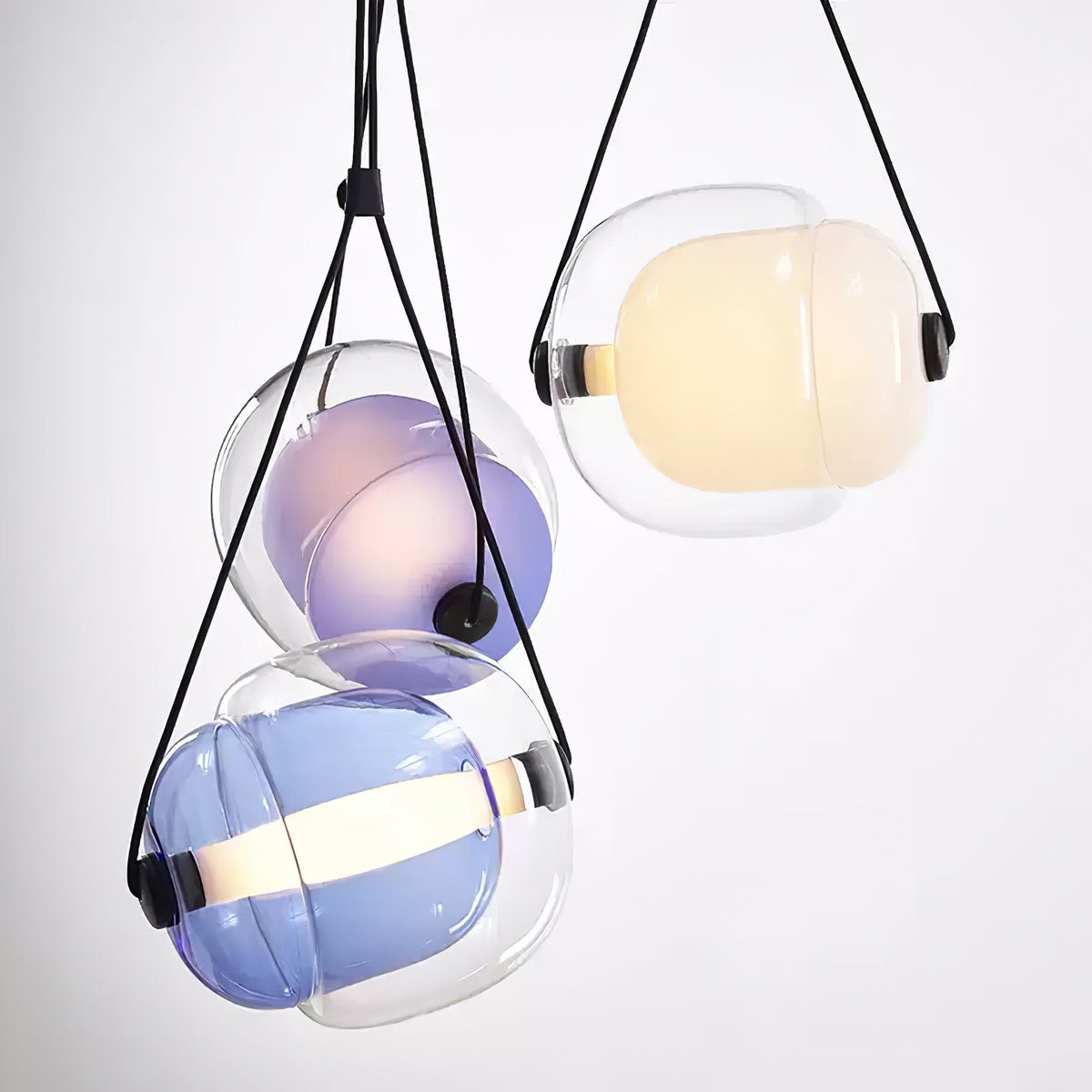 Ovexa lampada a sospensione contemporanea in vetro