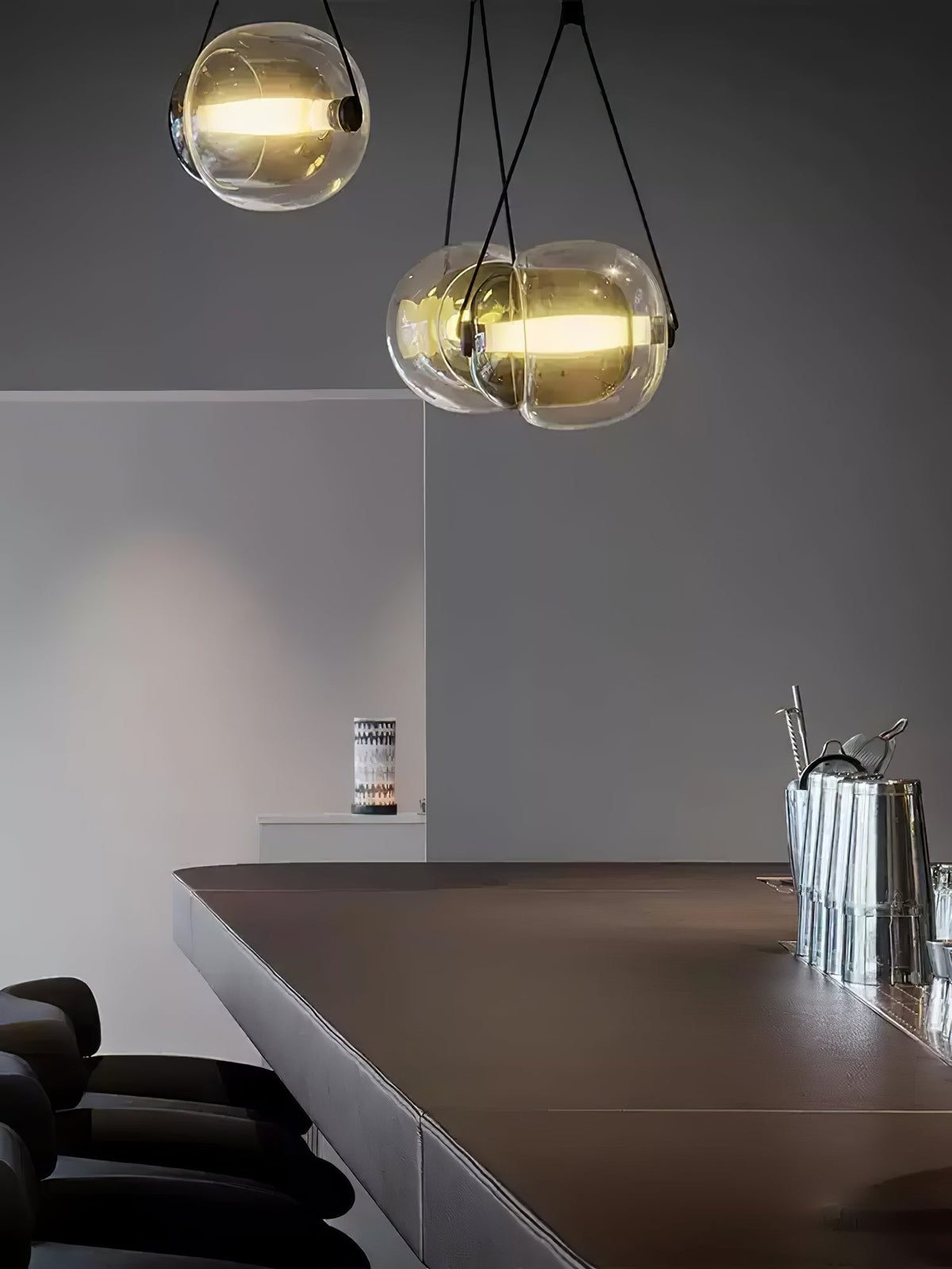 Ovexa lampada a sospensione contemporanea in vetro