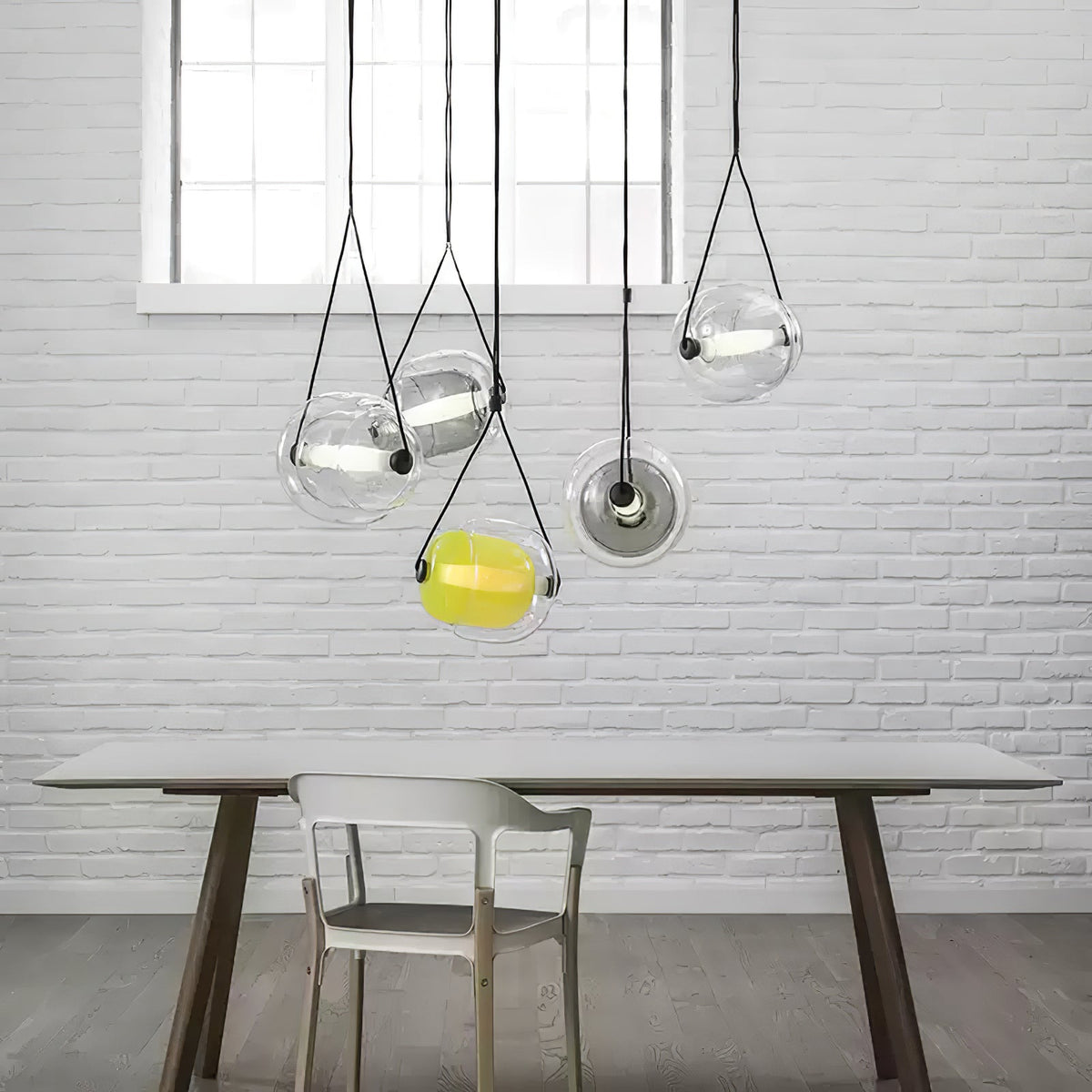 Ovexa lampada a sospensione contemporanea in vetro