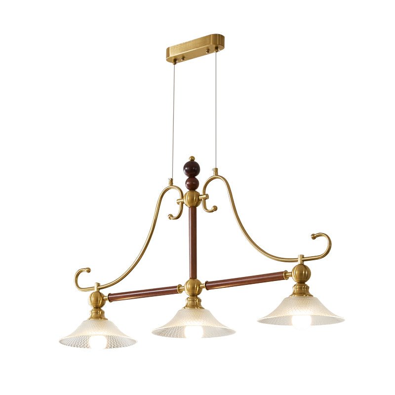 Ivvinisra Elegance vintage Island lampada a sospensione in legno