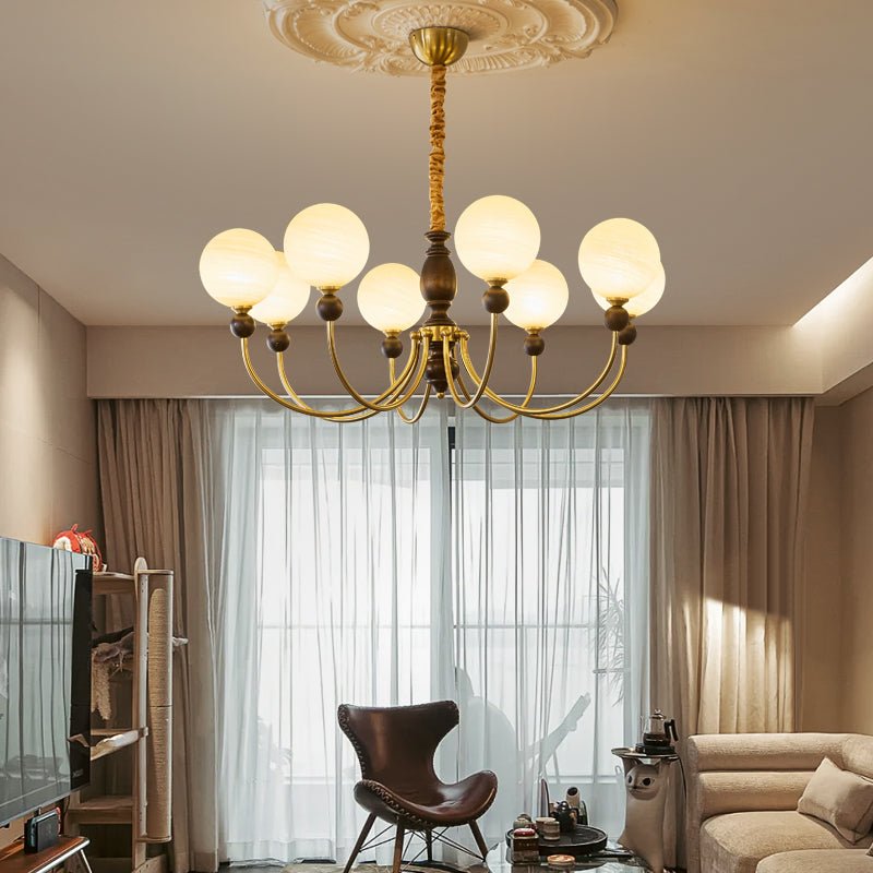 Syvineth lampadario Premium Nordic Orbital in legno