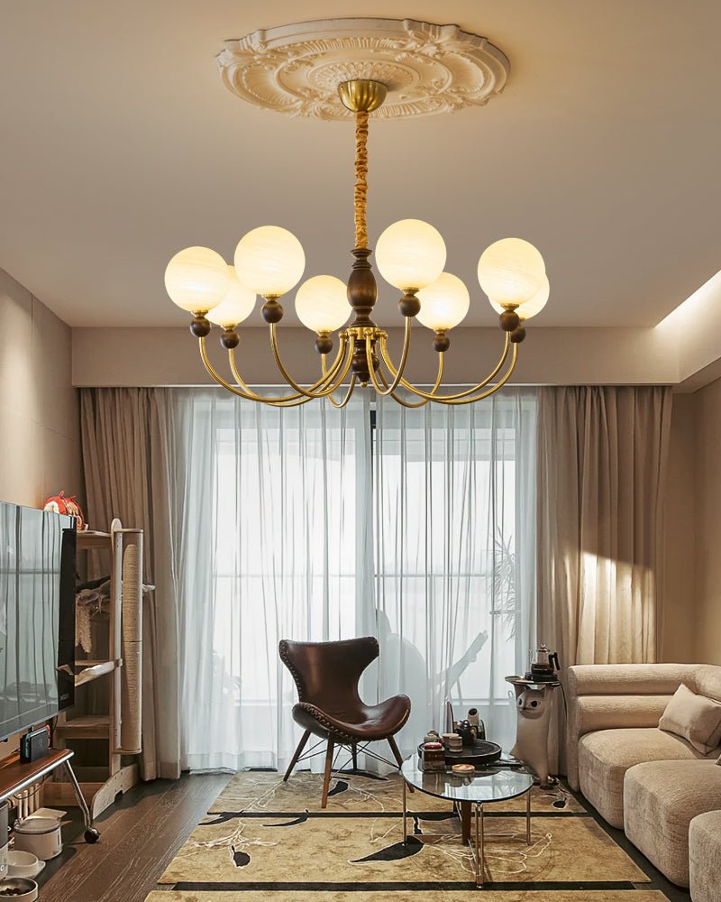 Syvineth lampadario Premium Nordic Orbital in legno