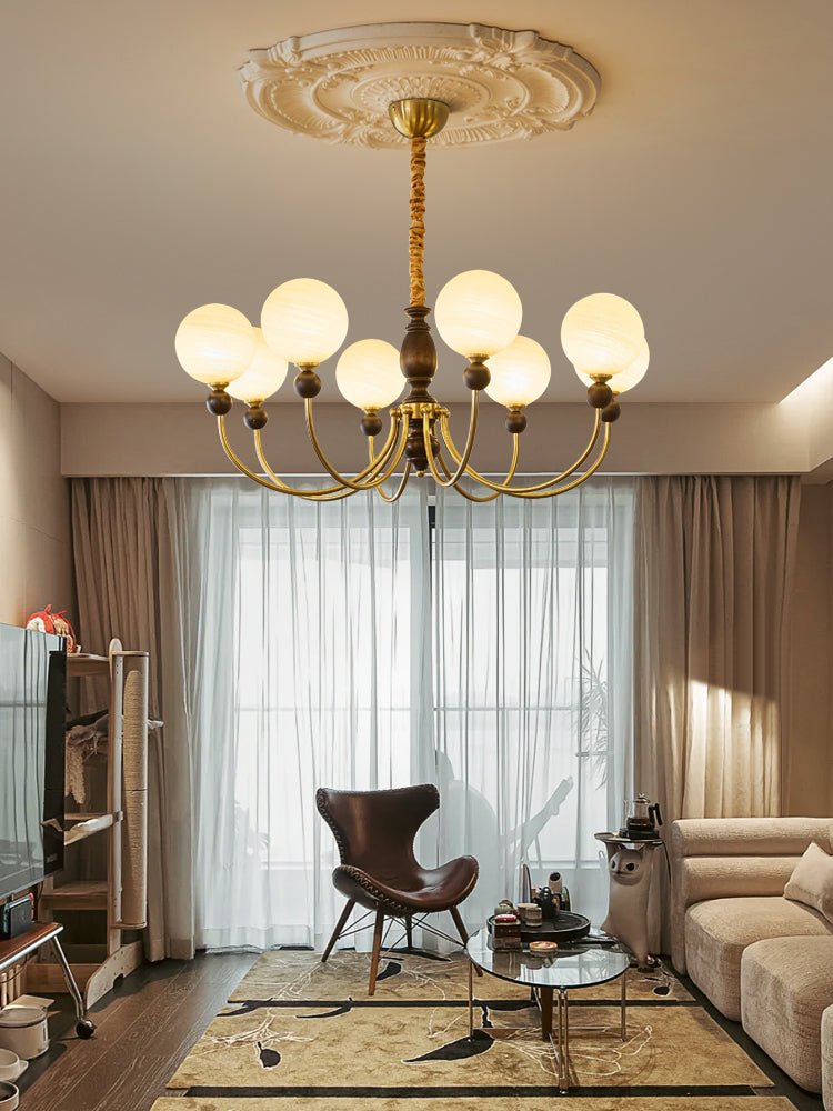 Syvineth lampadario Premium Nordic Orbital in legno