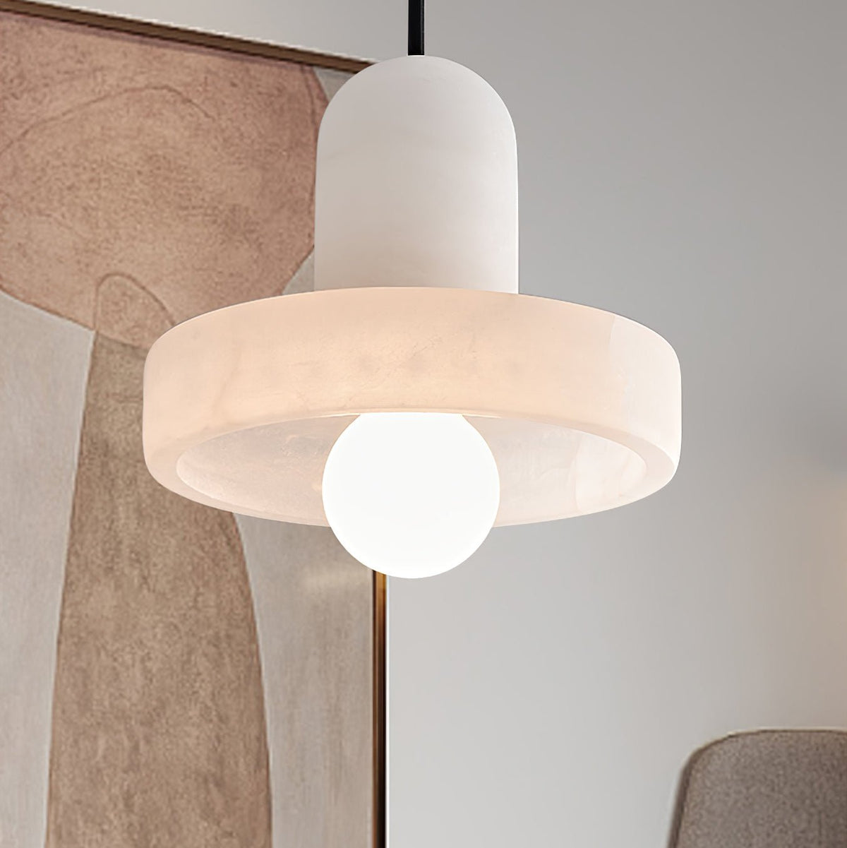 Carrara lampada a sospensione in alabastro