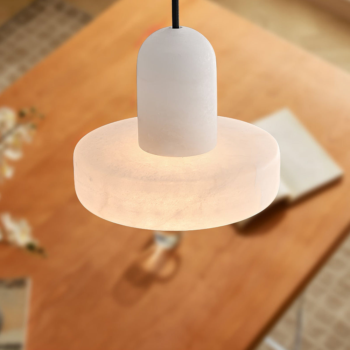 Carrara lampada a sospensione in alabastro