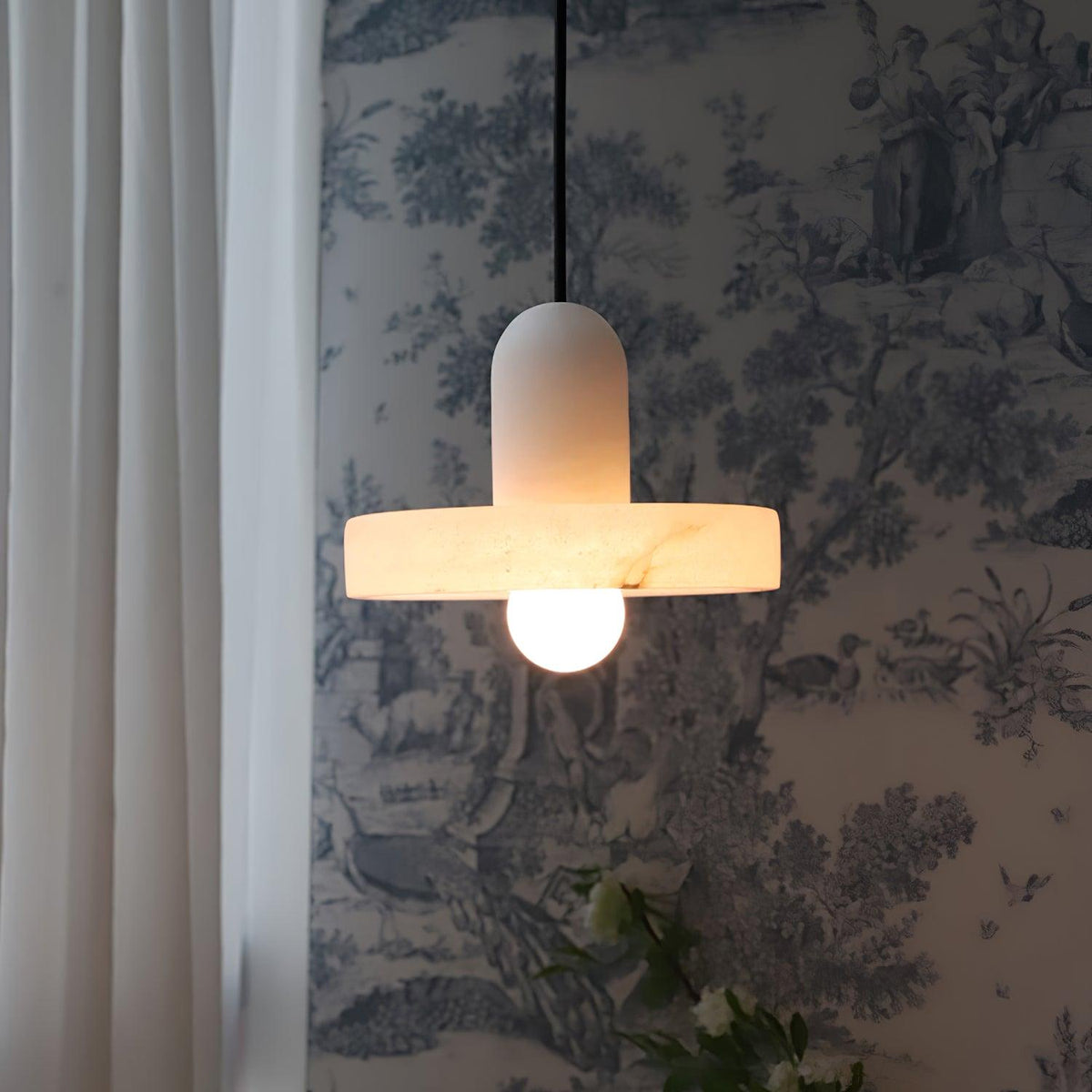 Carrara lampada a sospensione in alabastro