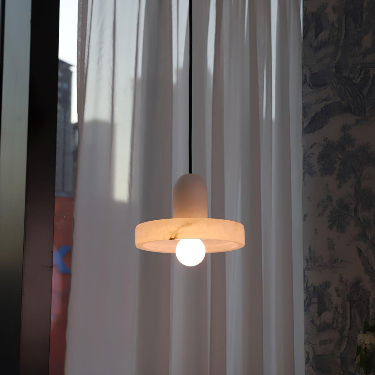 Carrara lampada a sospensione in alabastro