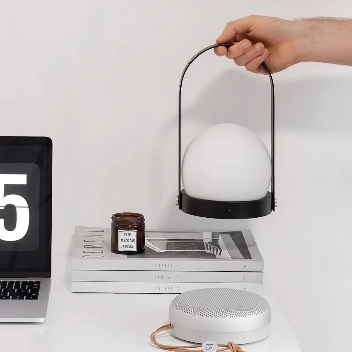 Zenon lampada da tavolo in vetro minimalista