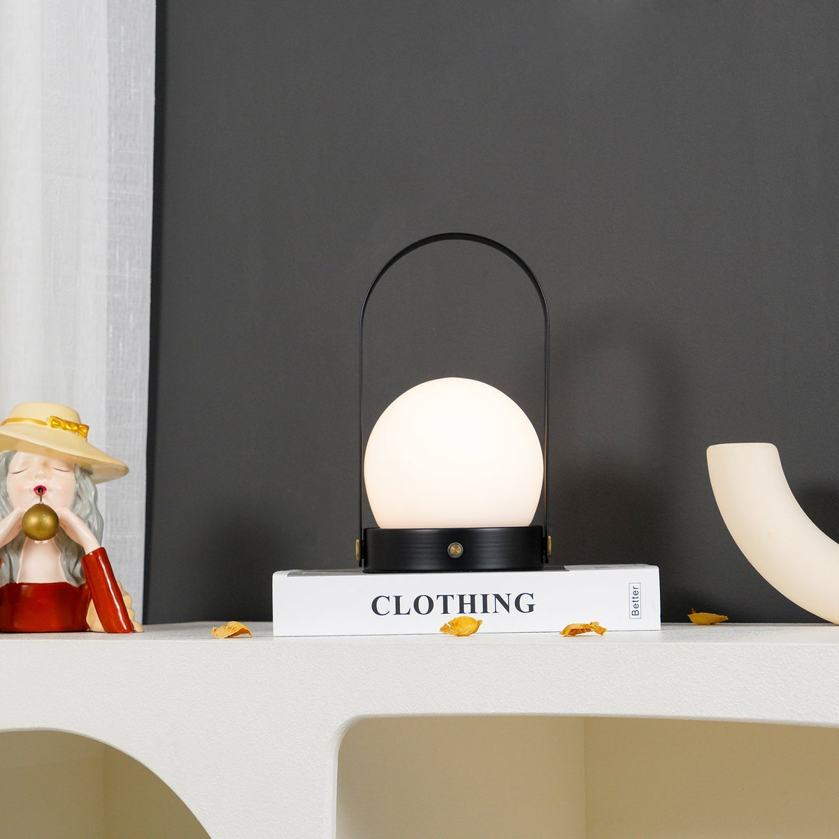 Zenon lampada da tavolo in vetro minimalista