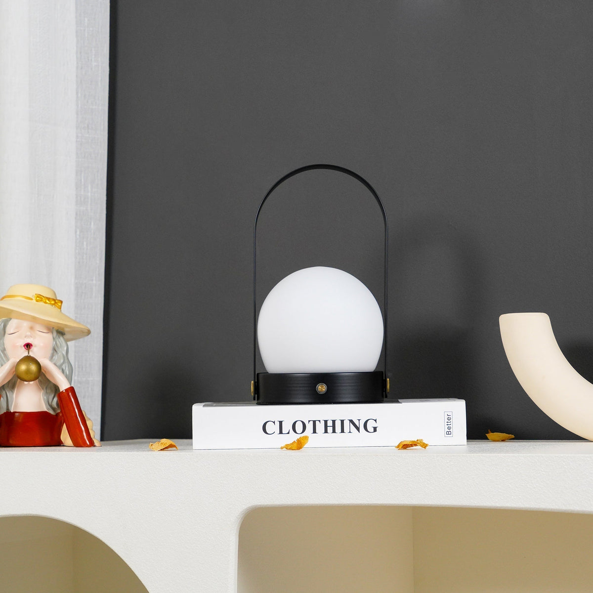 Zenon lampada da tavolo in vetro minimalista