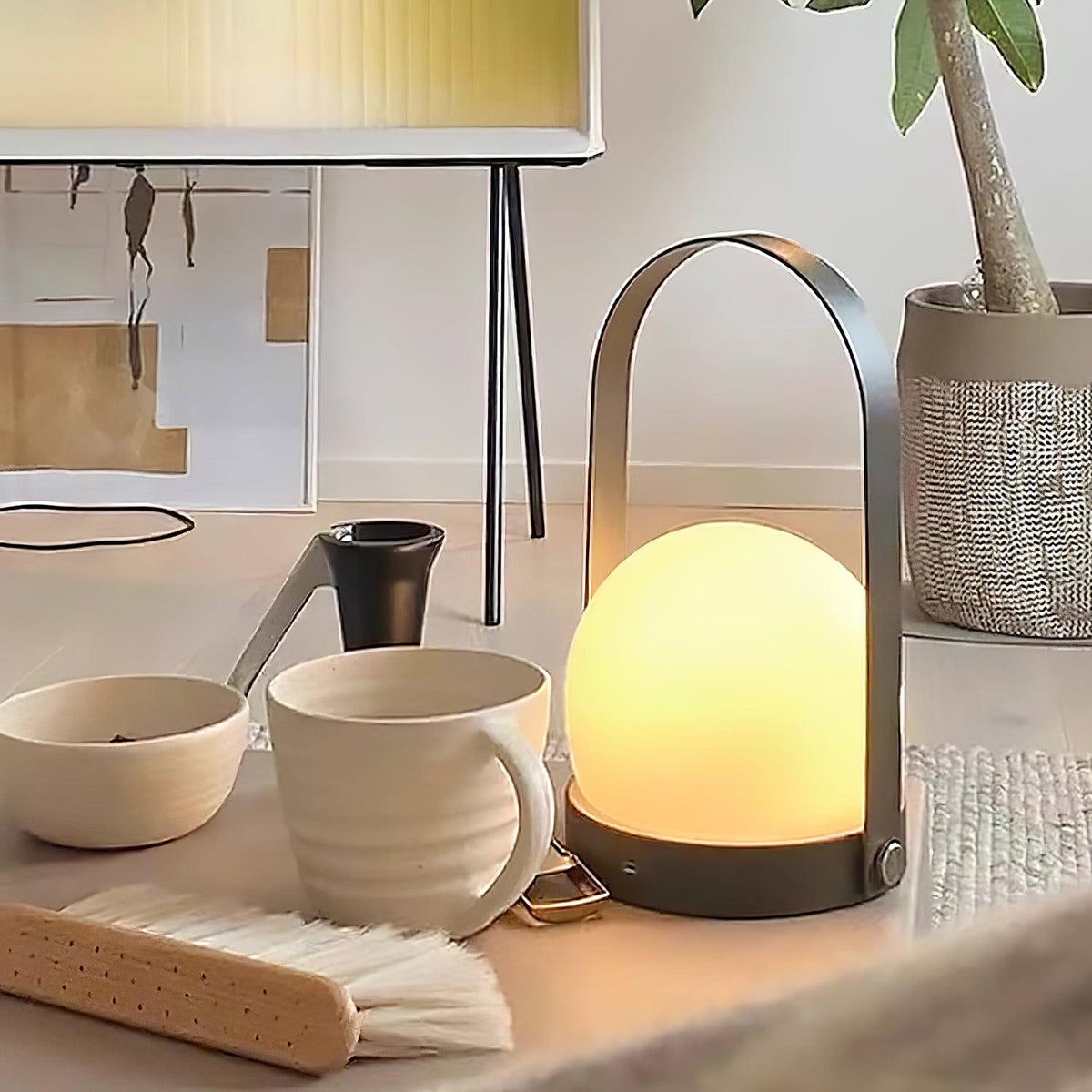 Zenon lampada da tavolo in vetro minimalista
