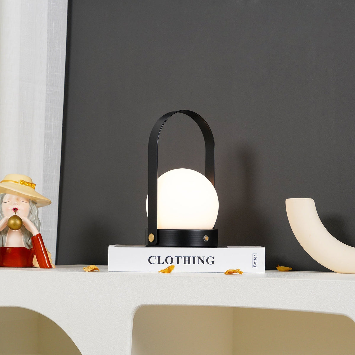 Zenon lampada da tavolo in vetro minimalista